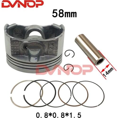 58mm piston ring for Honda WW150D PCX150 PCX 150cc 2013-2018 12100-KZY-701 12100-KZY-700