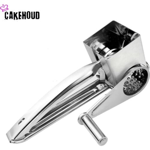 CAKEHOUD Hand Rotary Cheese Butter Grater Stainless Steel Nut Food Grinder Baby Food Tools Vegetable Fruit Peeler Kitchen Tool