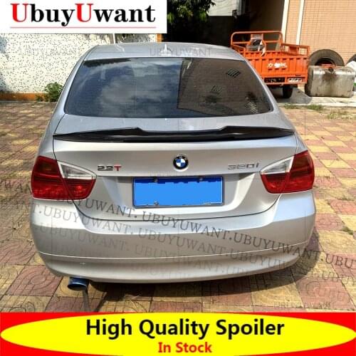 UBUYUWANT For BMW E90 Spoiler E90 Carbon Fiber/FRP 318i 320i 325i 330i E90 Rear Wing PSM 2005-2011