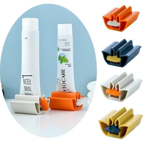 Rolling Toothpaste Device Tube Dispenser Holder Multifunctional Plastic Facial Cleanser Squeezer Press for Bathroom Accessories