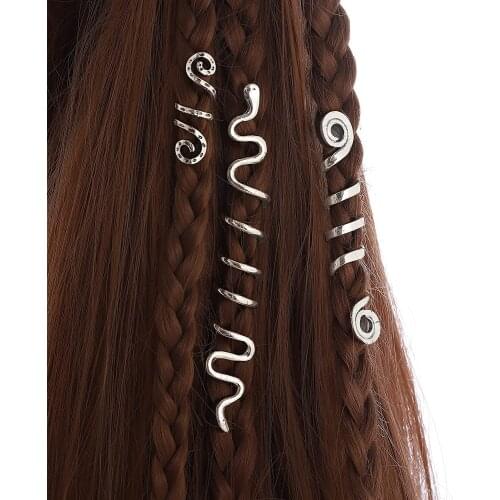 Woman Hair Dreadlocks Hair Braid Rings Beads for Hair Extension Accessory Jewelry Beard Hair Decor Hair Tube Bead