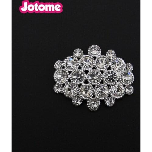 20pcs/lot 30mm rhinestone Crystal Flat back Button For Wedding Invitation card