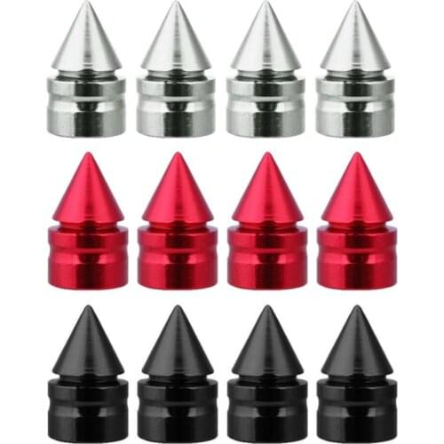 4Pcs Car Auto Aluminum Tire Rim Valve Wheel Air Port Stems Cap Cover Accessories