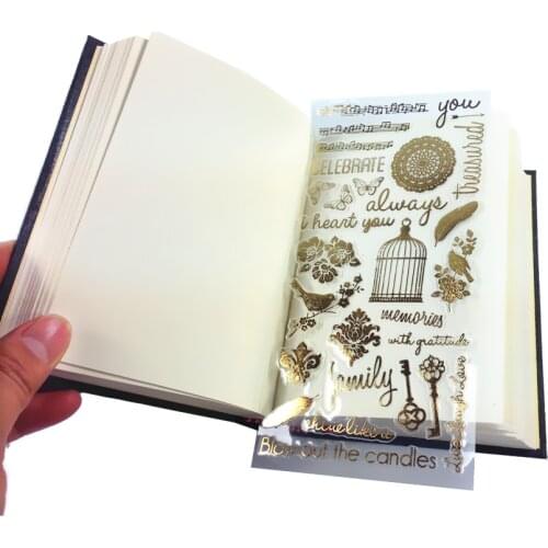 Free shipping 30packs Cat flashing bronzing series stickers bird letters Hand Account Journal Stationery