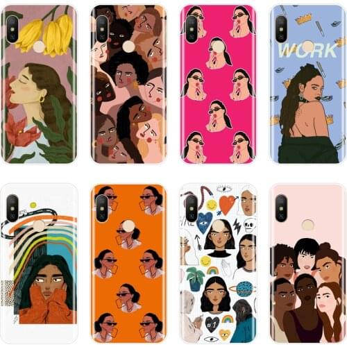 Phone Case For Xiaomi Mi A1 A2 Lite 8 SE Mi5 Mi6 Mi8 Silicone Black Girl Back Cover For Xiaomi Mi 5 5C 5S 5X 6 6X Plus 8 SE Lite
