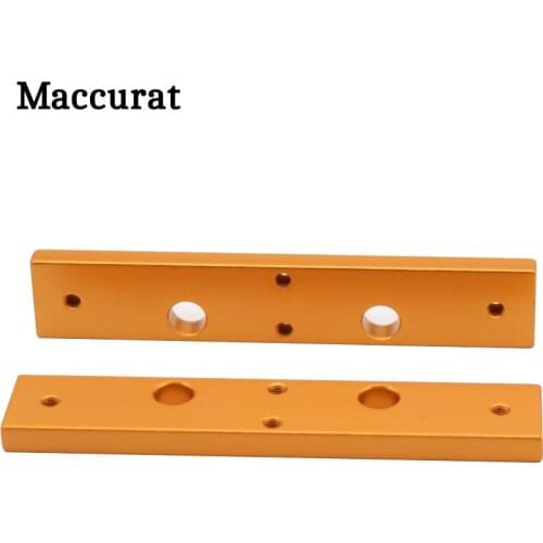 Maccurat 1PC MK8 Extruder Aluminium Block Alloy Double Nozzle Throat Fixed Block For Makerbot Double Print Head 3D Printer Part