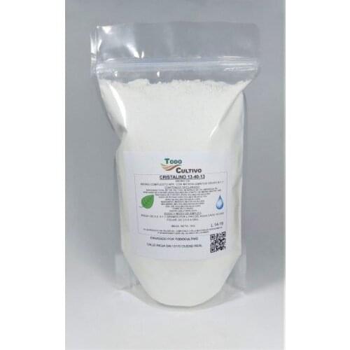 Crystal soluble NPK 13-40-13. Microelementos 1 Kilo