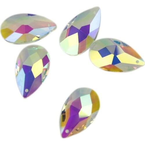 AB 38mm/50mm/63mm/76mm/89mm Mesh Shape Crystal Chandelier Pendants Parts Beads Hanging Crystals For Chandelier