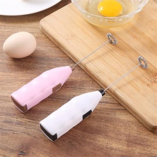 Mini Electric Coffee Stirrer Stainless Steel Milk Shake Mixer Egg Beater Machine Whipped Creamer Milk Juice