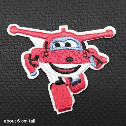 Cartoon Red Iron On Embroidered Clothes Patches For Clothing Stickers Garment Wholesale
