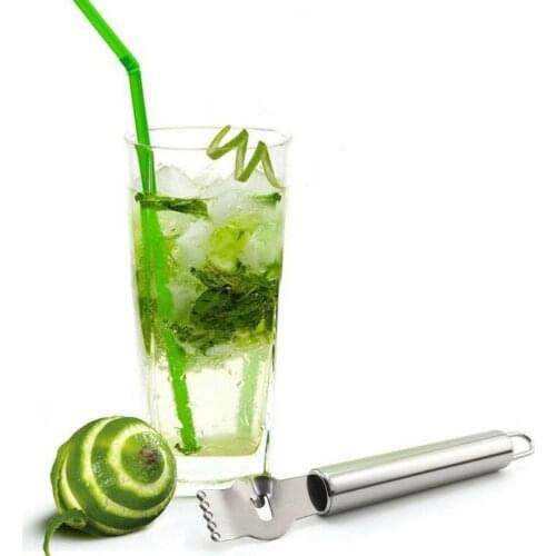 Lemon Peeler Stainless Steel Lemon Zester Grater Lime Orange Citrus Fruit Grater Peeling Knife Kitchen Gadgets Bar Accessories