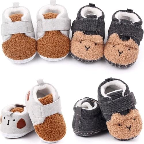 Newborn Baby Boy Girl Shoes Fringe Soft Soled Non-slip Footwear Crib Shoes Warmer First Walker Shoes winter