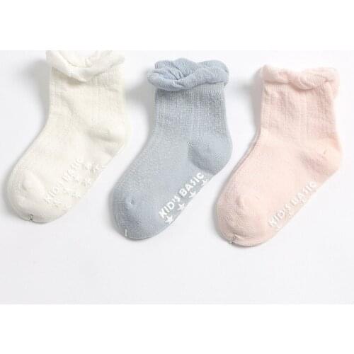 0-1 years Princess socks are light and breathable children fishnet summer thin cotton socks lace socks solid color girls w134