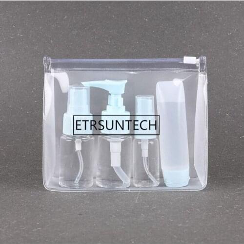 200pcs Plastic PVC Transparent Cosmetic Bag Waterproof Women Travel Make up Toiletry Bags Makeup Organizer