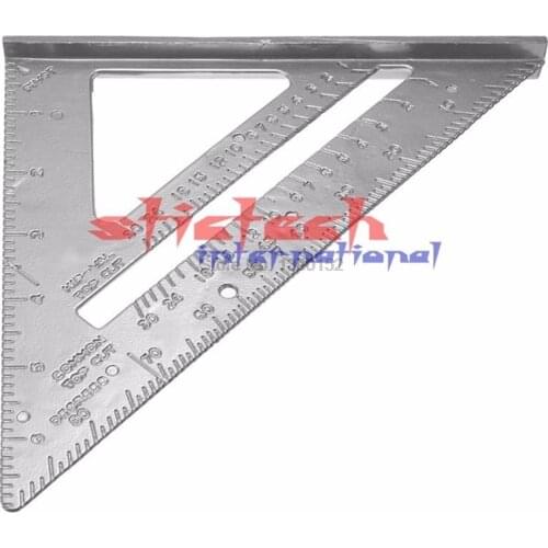 By dhl or ems 100pcs Aluminum Alloy 18 * 18cm Square Protractor Miter Framing Measurement Carpenter Measurement Tool