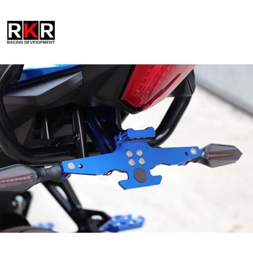 It is suitable for Suzuki gsx250r modified license plate frame with folding and adjustable rear tail