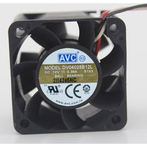 Brand new original 4028 4CM double ball violence mute server fan 12V0.36A DV04028B12L