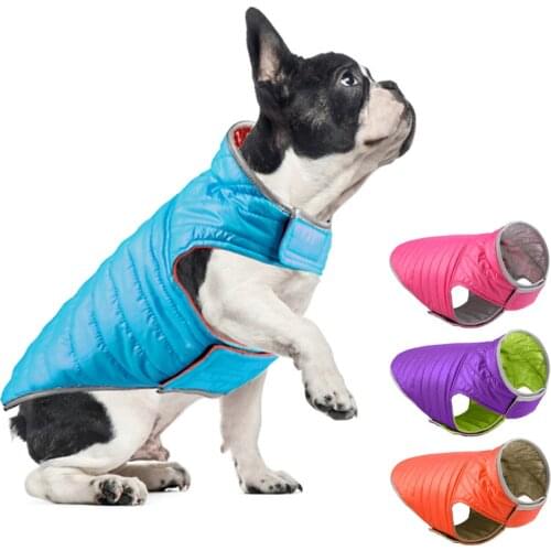Reflective Winter Pet Clothing Waterproof Puppy Jacket Dogs Vest Dogs Products Pets Clothes Winter Dog Coat Dog Accessories