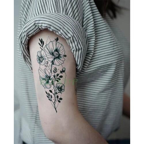 Waterproof Temporary Tattoo Sticker Flower Fake Tatto Flash Tatoo Hand Arm Foot arm Body Art tattoos for Girl Women femme