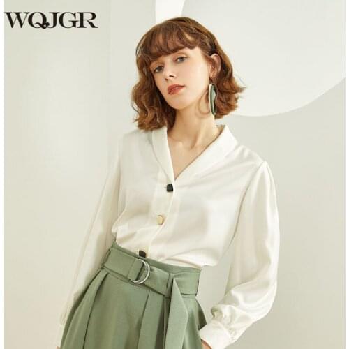 Женские модные рубашки WQJGR China At AliExpress