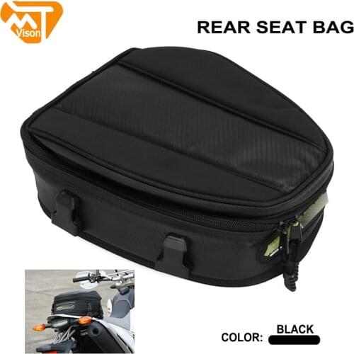 Motorcycle Tail Bag Multi-Functional Durable Rear Motocross Seat Bag High Capacity Rider Backpack Luggage Rear Rider Bag Pack