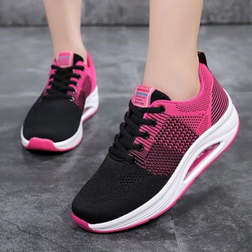 Cushion Women Shoes Healthy Fitness Shoes Breathable Platform Sneakers Lose Weight Rocking Sport Shoes Women Swing Shoes