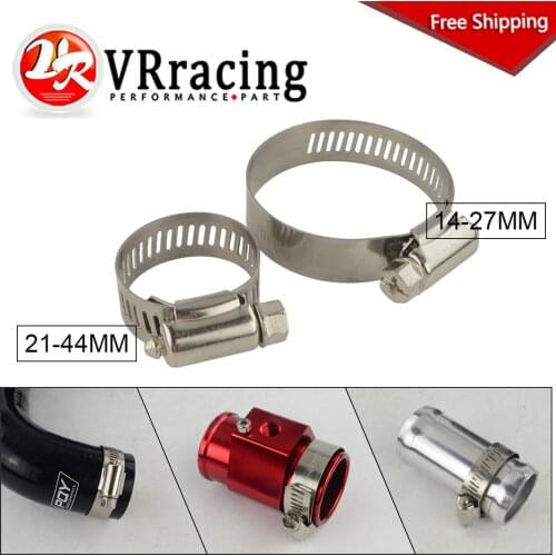 14-27MM/21-44MM Unversal Exhaust Turbo Adjustable Hose Clamp 201 Stainless Steel Turbo Exhaust Intercooler Silicone Coupler