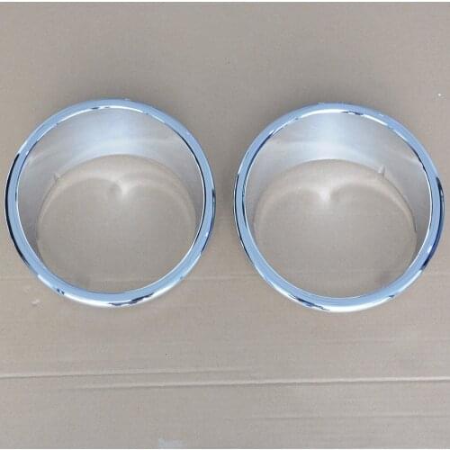 2x Chrome Front Head Light Covers Ring Trim For Jeep Wrangler 2007 2008 2009 2010 2011 2012 2013 2014 2015 [QPA222]