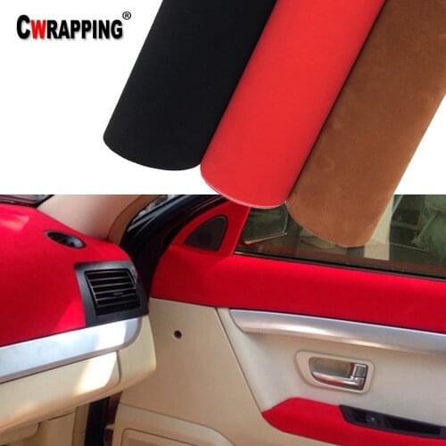 30*152CM Premium Quality Velvet Suede Fabric Material Car Wrap Sticker Self Adhesive Film For Auto Interior/Exterior Car Styling