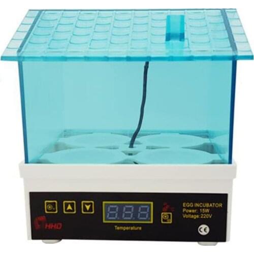 4pcs LED Poultry Bird Incubator Semi Automatic Mini Digital Temperature Brooder Household Automatic Chicken Bird Egg Incubator