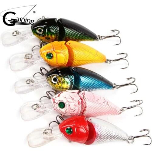 5PCS 10cm 15g Hard Bait Minnow Fishing Lures 5 Colors Jointed Fishing Lures Artificial Lures Tackle Minnow Fishing Accessories