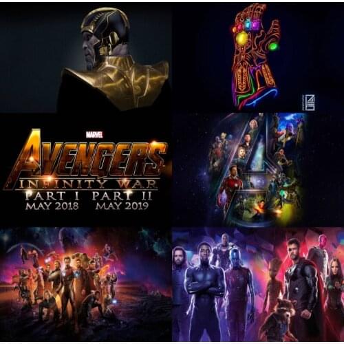 5D Diamond Painting Full Square/Round Embroidery New Avengers 3 Marvel Movie Cross Stitch Kits Painting Mosaic Home Decor Gift