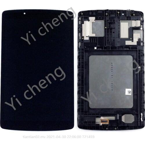 8.0" LCD LG G Pad F V495 V496 V497 V498 Display Touch Screen Digitizer Assembly Frame