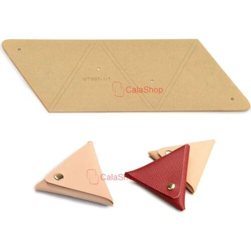 1 Pcs / Lot Acrylic Wallet Leather Template Model Home Handwork Leathercraft Pattern Tools Accessory Lady Men coin Purse DIY 897