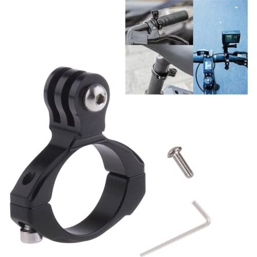 CNC Aluminum Go pro Accessories Bike Bicycle Handlebar Clamp Mount Holder Bracket for Gopro8 7 6 5 Yi 4K Sj4000 DJI OSMO Biking