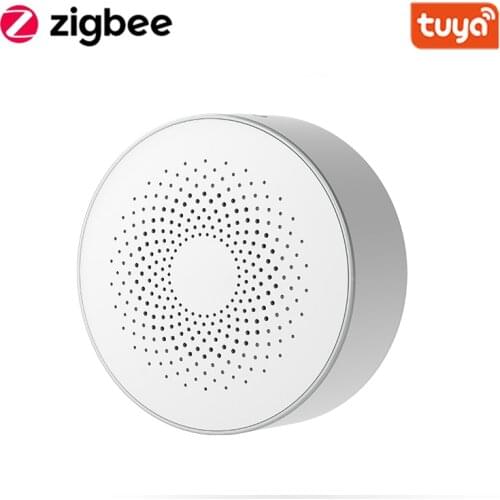 Tuya Smart Zigbee Siren Wireless Audible And Visible Alarm 100dB Anti-tamper AC Power Work With Zigbee Hub And Volume Adjustment