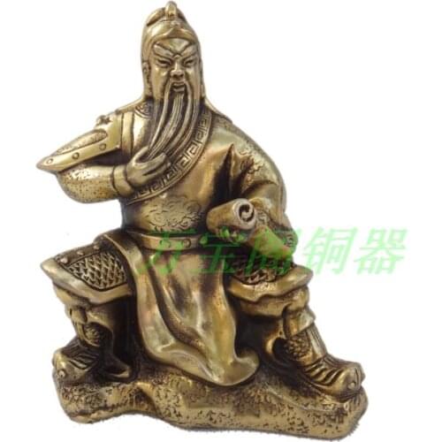 Bronze home decoration lucky copper mammographies guan kuan kung