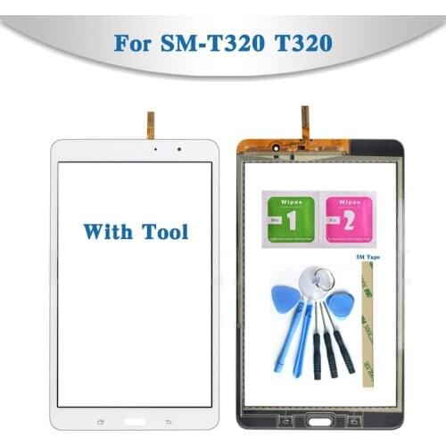 For Samsung Galaxy Tab Pro 8.4 SM-T320 T320 and SM-T321 T321 Tablet Touch Screen Digitizer Sensor Front Outer Glass Lens Panel