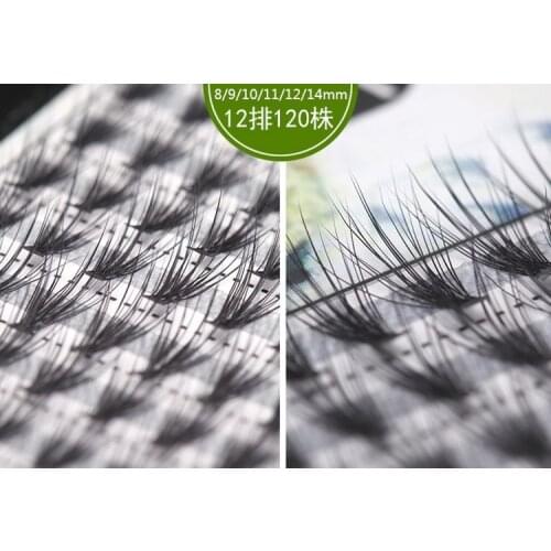 HBZGTLAD big capacity 120bundles 20D Eyelash Extensions 0.07 Thickness true Mink Strip Eyelashes Individual Lashes Natural Style