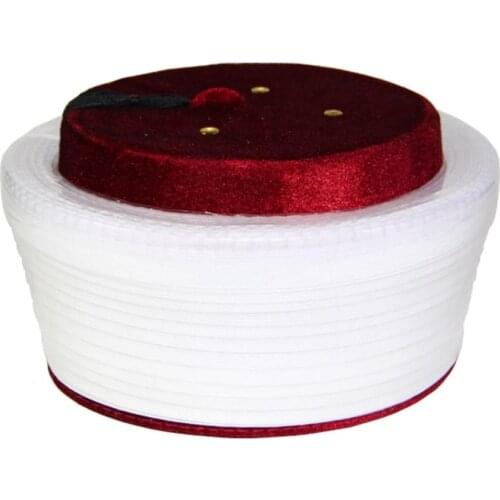 Imam Turban Cap Plain Pecinya Imam Turban Sarık Imamah Ramadan Religious gift Fez Red Maroon Religious Flat Mosque Masjid Mufti