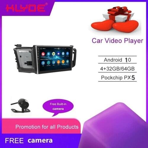 KLYDE RAV4 2013-2018 Car Android dvd player 10 inch touch screen support FM/USB/SD/AUX car stereo radio double din GPS