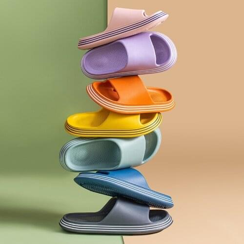 Summer Slippers Shower Sandal EVA Massage Drainage Holes Non-Slip Light Bathroom Indoor Women Men Flip Flops Pool Shoes Slide