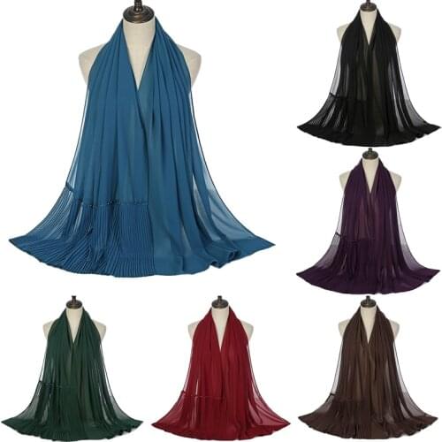 Fashion Hijab Scarf Underscarf Caps Islamic Turban Women Headscarf Long Muslim Shawl Caps Plain Soft Head Wraps Femme Musulman