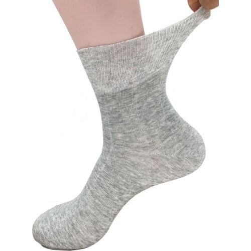 Diabetic Socks for Diabetics Hypertensive Patients Prevent Varicose Veins Loose Mouth Sock Bamboo Cotton Material Unisex 0048