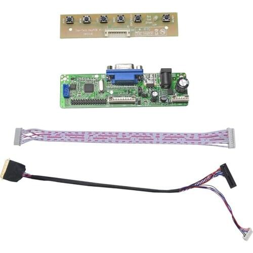 Free Shipping V.M70A LCD VGA LVDS Controller Board Kit For B101AW07 1024x600 10.1inch Panel