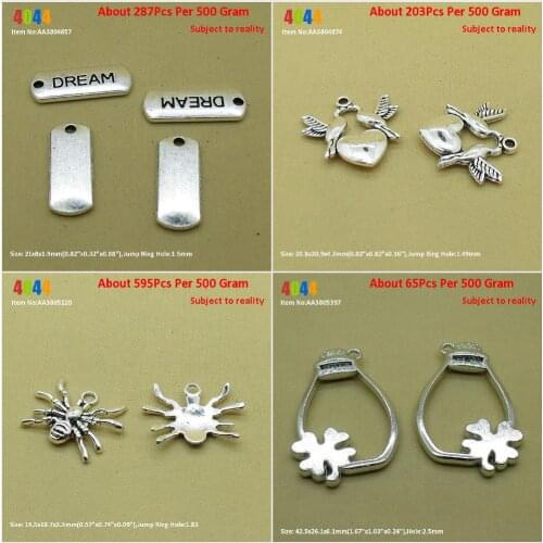 Jewelry Making Charms Wholesale Suppliers Dream Tag Sign Love Heart Pigeon Birds Spider Clover Lucky Luck Drifting Bottl