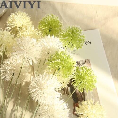72cm Artificial flower pompom Dandelion onion ball plant branch decor flower home garden hotel DIY wedding flower wall material