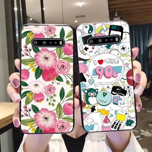 Shockproof Cover Phone Case For LG V60 ThinQ 5G Durable Black Case New Arrival For Girls Back Cover