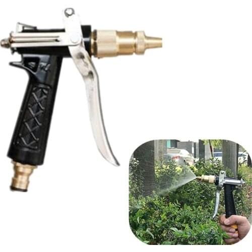 Fast Shipping 1PC Garden Water Gun Brass Spray Hose Nozzle Garden Water Spray Gun Washing Car Watering Flower Cleaning Watering
