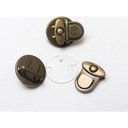 DIY 2 Sets/pack Metal Hook Box Latches Clasp Box Lock Purse Lock Silver Tone / bronze tone white 26 designs